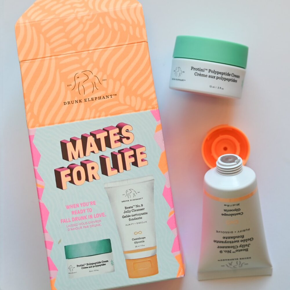 Drunk Elephant Beste Jelly Cleanser + Protini Polypeptide Cream "Mates for Life"